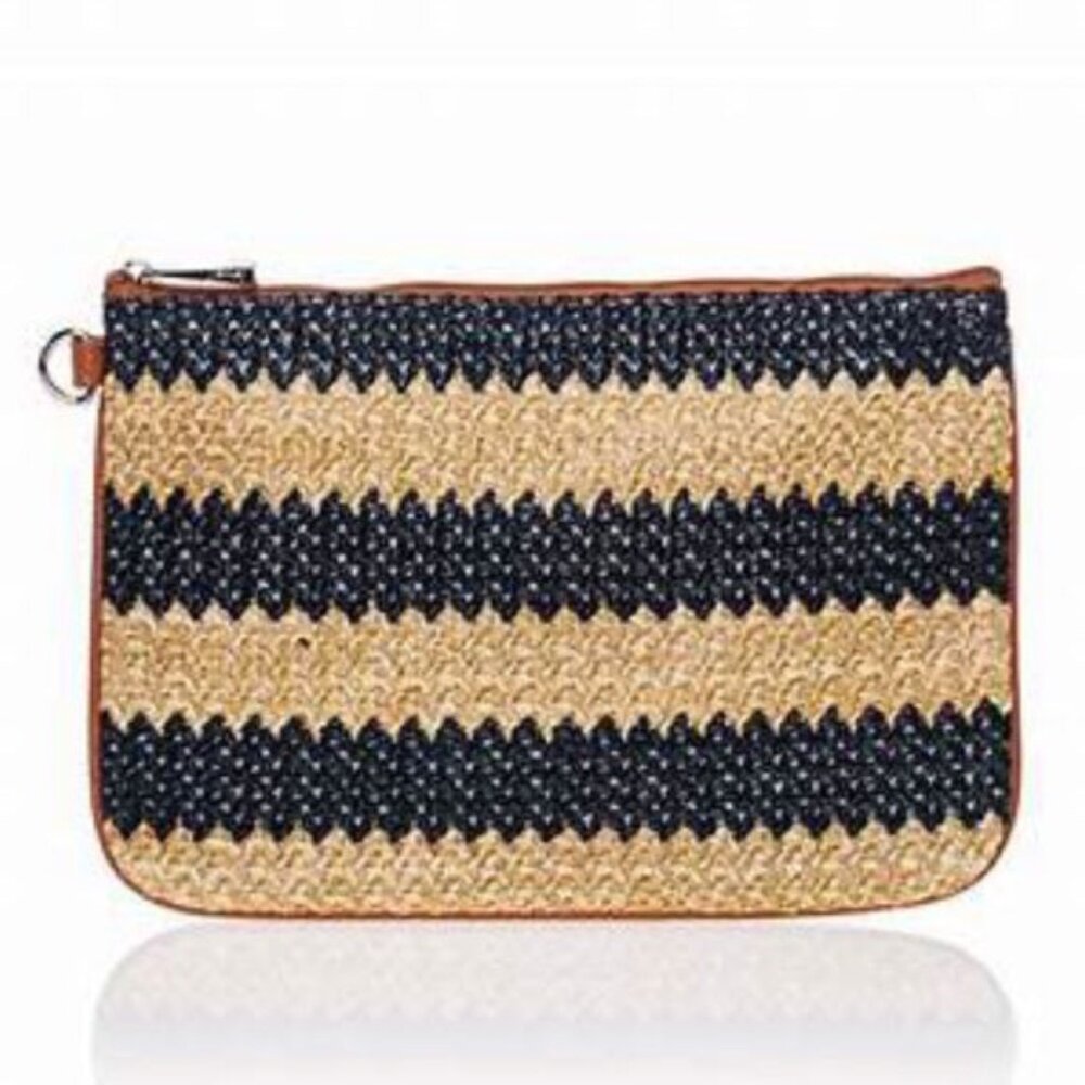 Thirty One Rubie Mini *Navy Striped Straw*